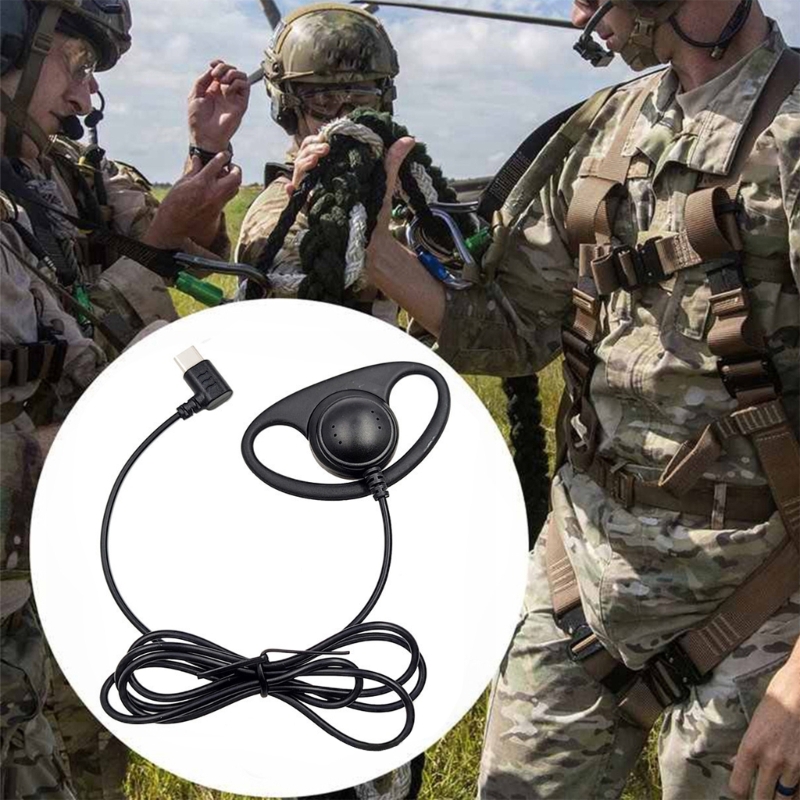 Usb c único lado orelha gancho fone de ouvido com fio fones para telefones celulares tablet computador mp3 player notebook