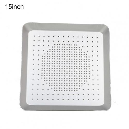 8/9/10/12/13/14/15/16 Inchs Square Pizza Pans Aluminium Alloy Tray Non-Stick Baking Tool Pizza Bakeware Mould Pan Kitchen Tools: 15Inch