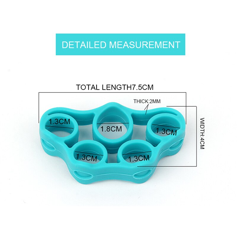 2Pcs/set Hand Gripper Grip Silicone Ring Hand Resistance Band Finger Stretcher-Exercise Forearm Wrist Training Carpal Expander