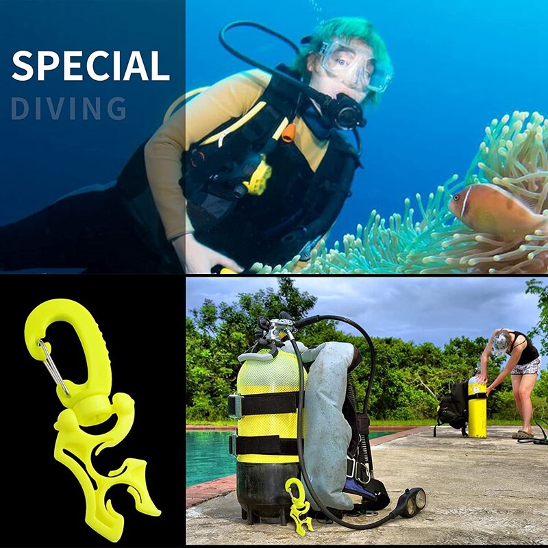 2 Packs Scuba Slang Clip Duiken Slang Houder Clip, Dubbele Bcd Duik