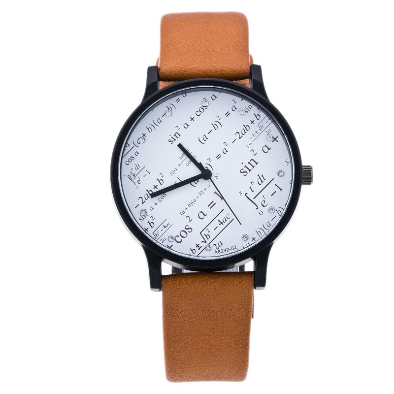 Wiskundige Geometry Elementen Student Horloge Trends Koppels Horloges Mode Persoonlijkheid Koppels Horloges: orange