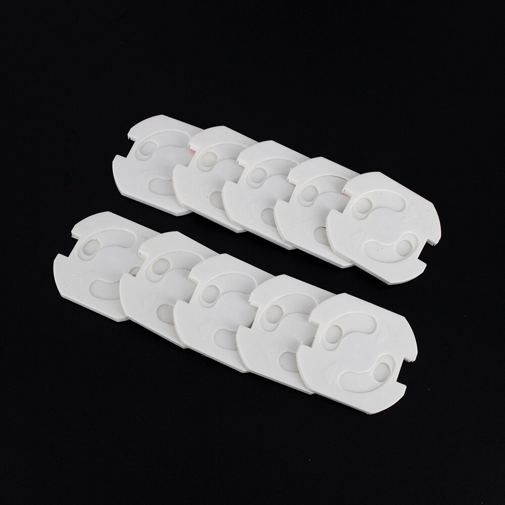 Anpro 10Pcs Electrical Outlet EU Plug Rotated Socket Anti Electric Shock Protector Plug Cover for Child Safety Guard Protection