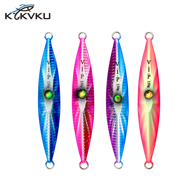 AS Pesca Jig lento Metal Jigging hundimiento Glow Jigs 150g200g250g300g400g500g señuelo que cae pesca en tono pescador Leurre cebo