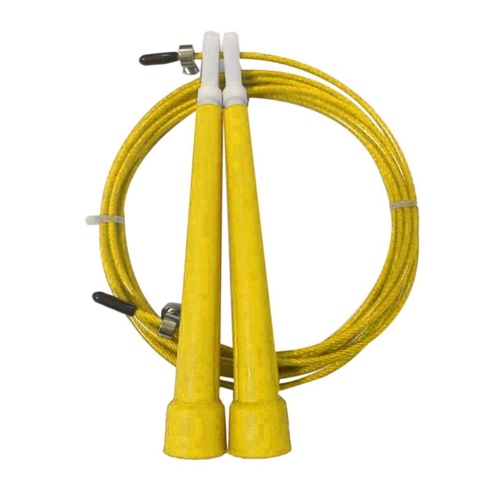 Steel Wire Jump Rope Ultra-speed Ball Bearing Skipping Rope Steel Wire Jumping Ropes for Training Bodybuilding: Yellow