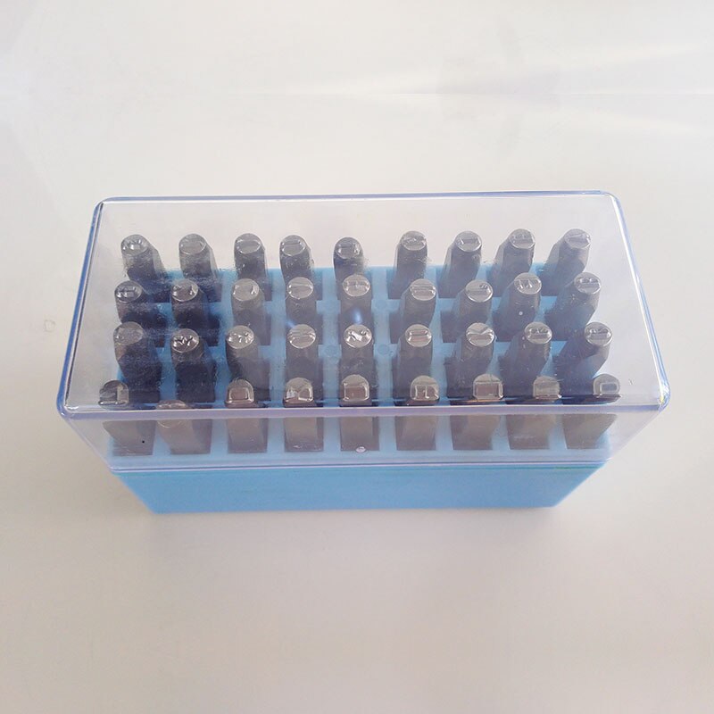 36pcs/set 4mm Leather Alphabet Number Letter Stamping Steel Die Stamp Set Punch Pressing Kit Leather Craft Stamp: Default Title
