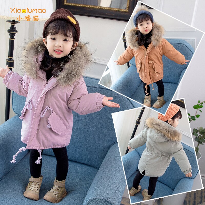 Jas Kind Bontjas Kids Kinderen Jassen Herfst Winter Regenjas Voor Meisjes Katoen Warm Tiktok Kleding