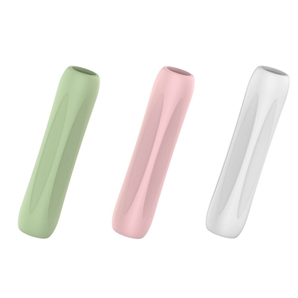 Touch Pen Stylus Beschermhoes Cover Behuizing Generatie Beschermende Grip Houder Skin 3 Pack Voor Apple Potlood 1st 2nd:  White Green Pink