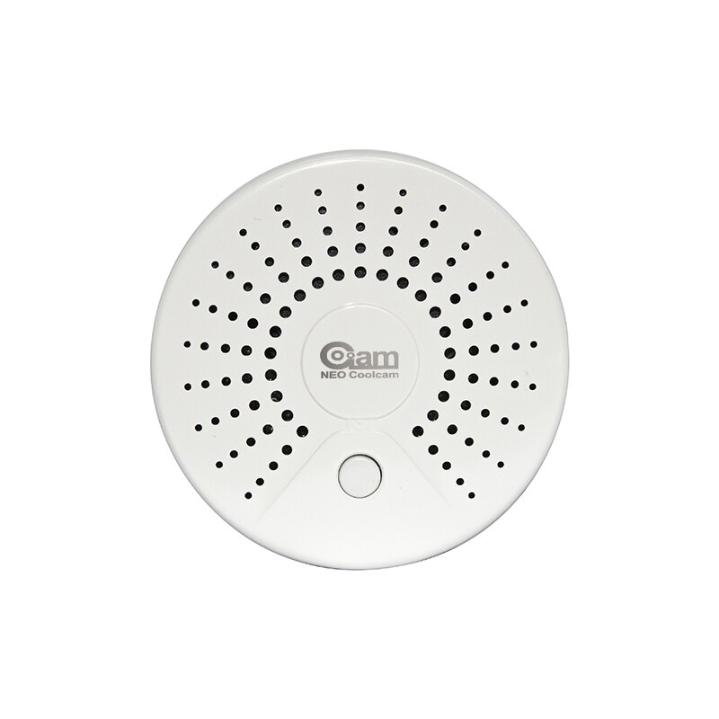 Neo coolcam smart wifi røgalarm alarm detektor sensor batteridrevet trådløs røgalarm: Med batteri