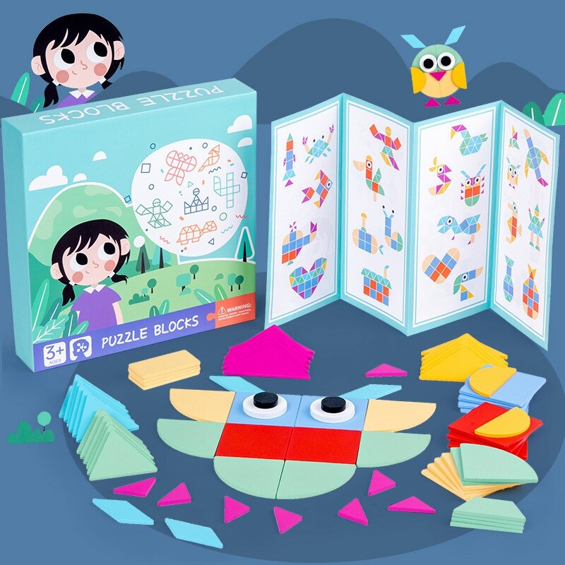 Fbil-Puzzel Educatief Speelgoed Voor Kinderen Creatieve Spelletjes Puzzel Leren Kinderen Ontwikkelen Houten Geometrische Vorm Speelgoed: Default Title