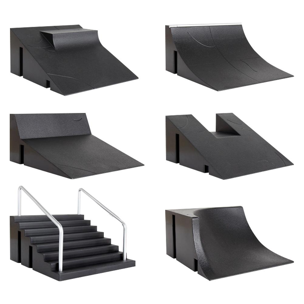 Mini Finger Toy-Juego de rampa para Parque de Skate, juego de rampa con 1 dedo, piezas de rampa para monopatín de dedo, accesorios de entrenamiento
