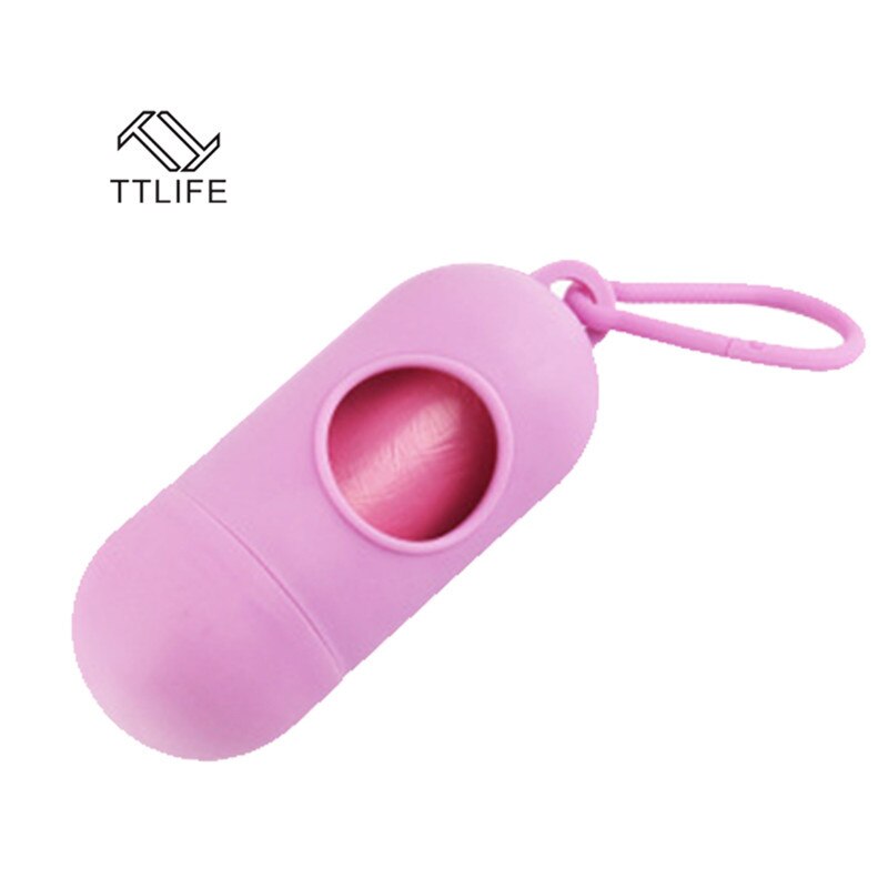 Ttlife pille form kæledyr affald rent affalds poo pose bærer hund knogle form dispenser æske holder etui affald poop taske til hunde