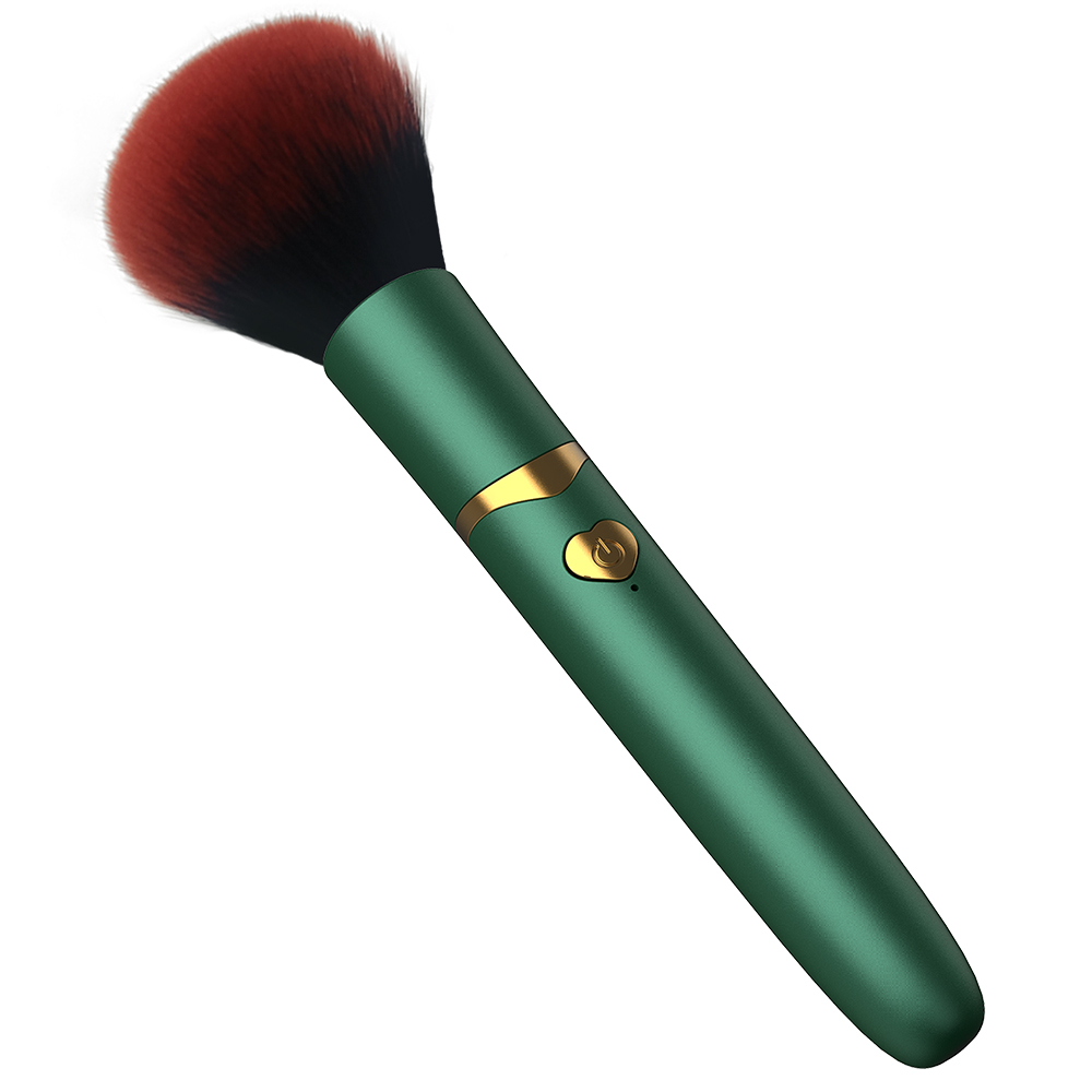 Brocha eléctrica para base 2 en 1, brocha de maquillaje con 7 vibraciones, multifunción, suave, esponjosa, portátil, recargable, herramientas de maquillaje para detalles