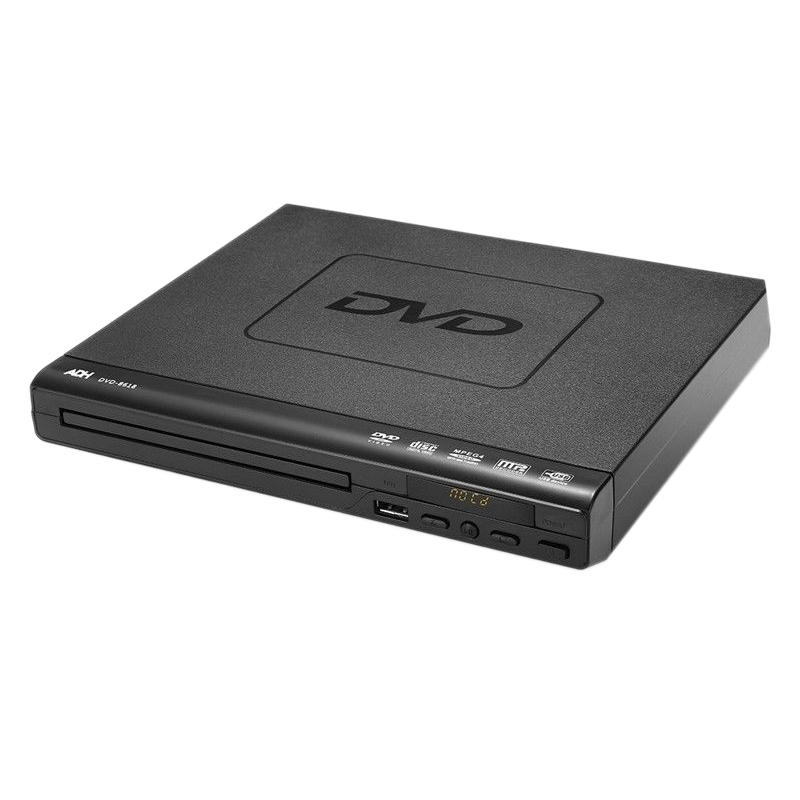 Reproductor de DVD portátil para TV Puerto USB compacto Multi región DVD/SVCD/CD/reproductor de disco con Control remoto, no soporte HD: Default Title