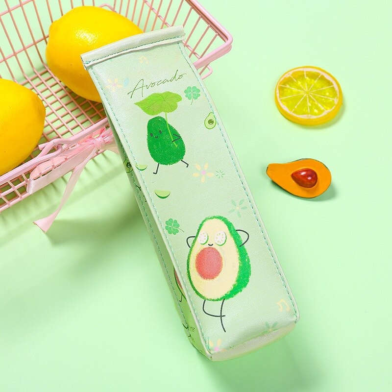 Avocado Originality Travel Milk Box Pencil Case Stationery Storage Bag Escalar Papelaria Escolar School Supplies: 01