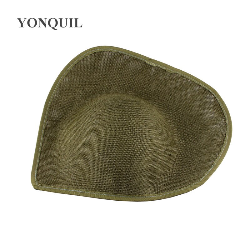 Lot de 30 cm grandes bases de fascinateur de mariage pour femmes, accessoires de coiffure à faire soi-même, chapeaux fascinateurs, couvre-chefs vintage, 5 pièces/lot: Vert armée