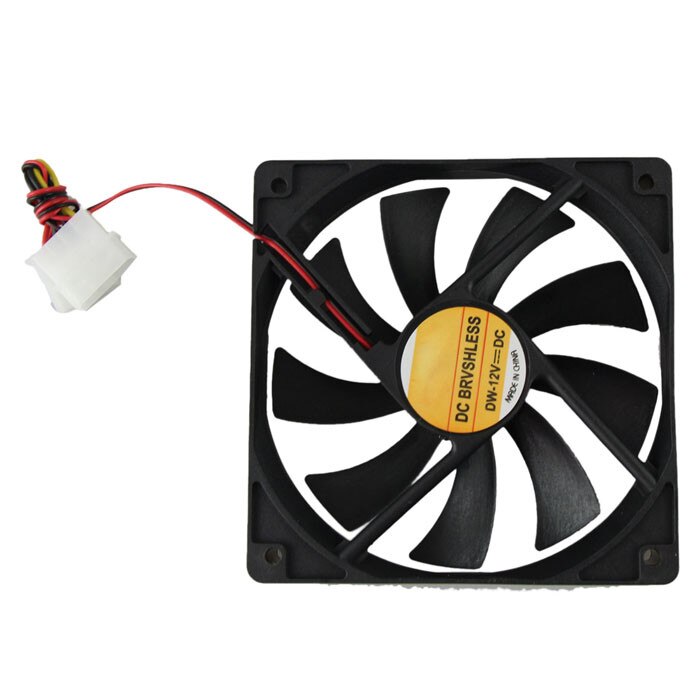 4pin 1800 PRM Hydraulic Bearing Case Fan Red Quad 4-LED Light Neon Clear 120mm PC Computer Case Cooling Fan Mod: Default Title