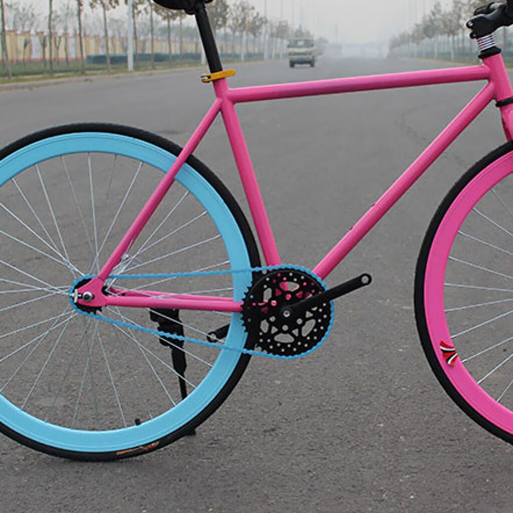 Cykel single speed chain 1/2 '  x 1/8 ' stærke og pålidelige kæder til bmx, freestyle, fast gear og banecykler