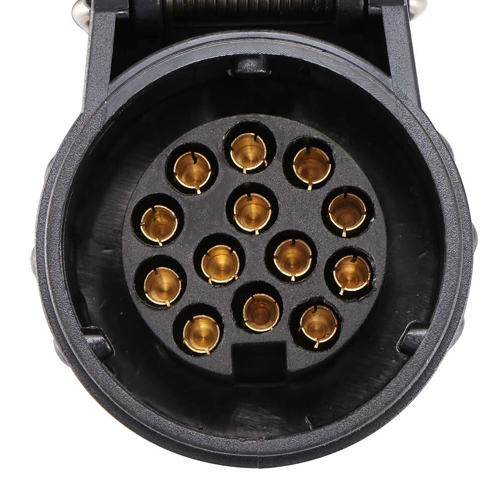 13 Pin Plug And 13 Pin Socket Trailer 300cm Extension Cord Wiring Caravan Connectors 12V Car Plug Socket With Spring Cable