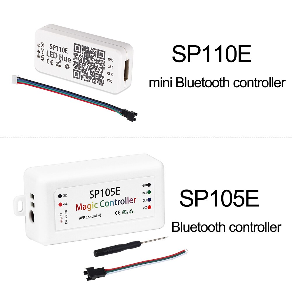5-24v bluetooth wifi musikkontroller rf mini pixel controller app kontroll för  ws2811 ws2812b ic led pixel strip 5050 rgb