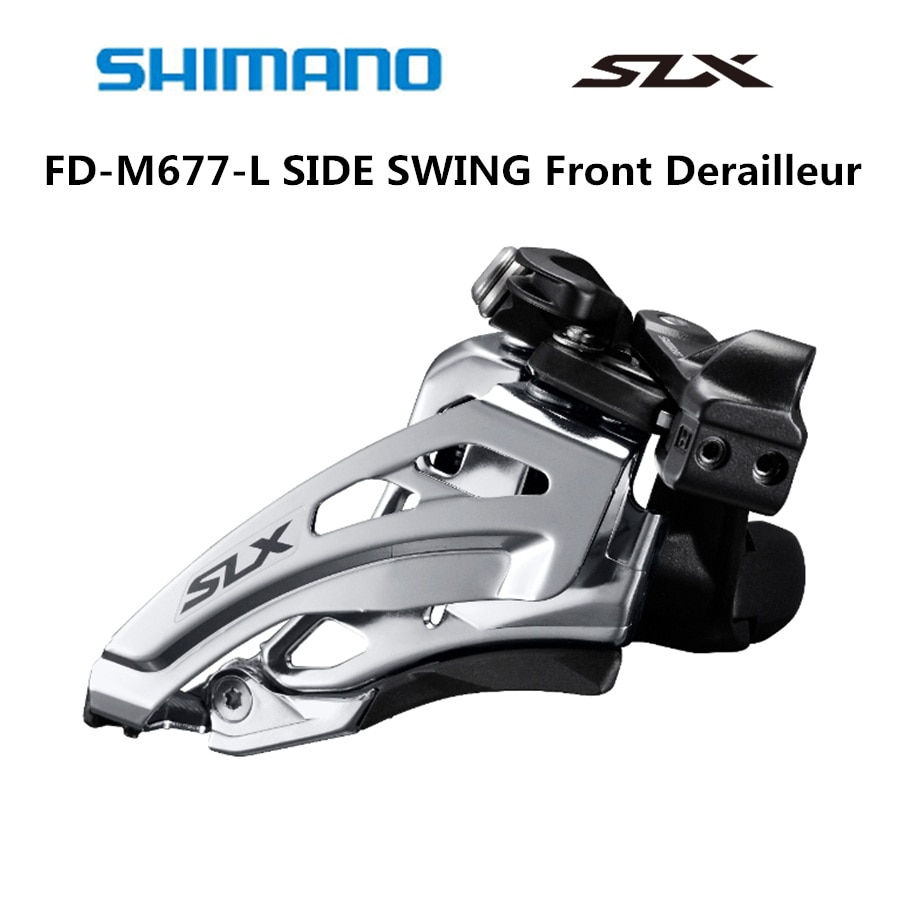 Shimano Deore Slx Fd M677-L Side Swing Voorderailleurs Mountainbike M677 Mtb Derailleurs 2x10-Speed