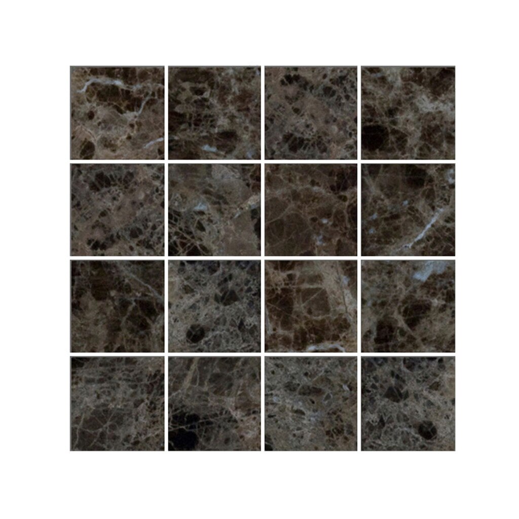 Dekorix plaktegels - Set van 10 zelfklevende tegels - 25.3x25.3cm - Groen