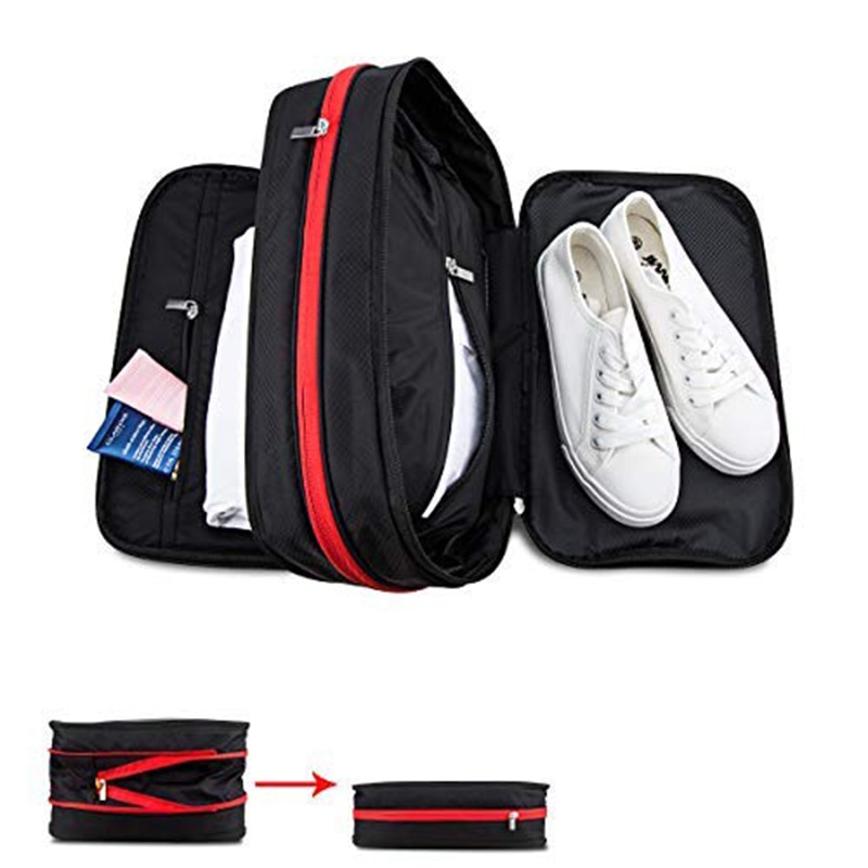 nouveaux Cubes d'emballage de Compression organisateur de bagages de voyage étanche bagage à main Nylon hommes femmes grande capacité sac de voyage