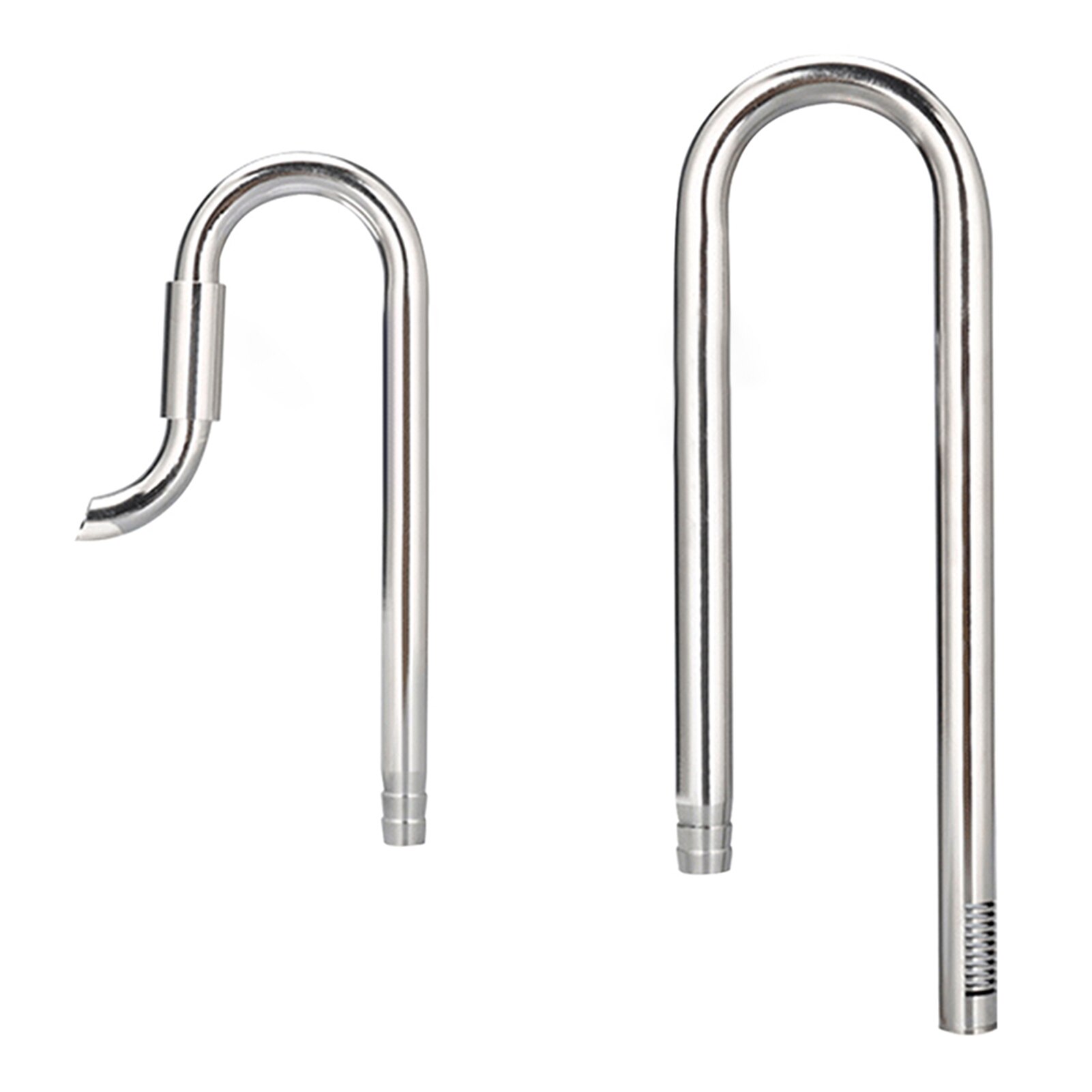 2pcs Waterflow Adjustable Cleaning Tool Home Inflow Outflow Aquatic Lily Pipe Set Rustproof Stainless Steel Smooth