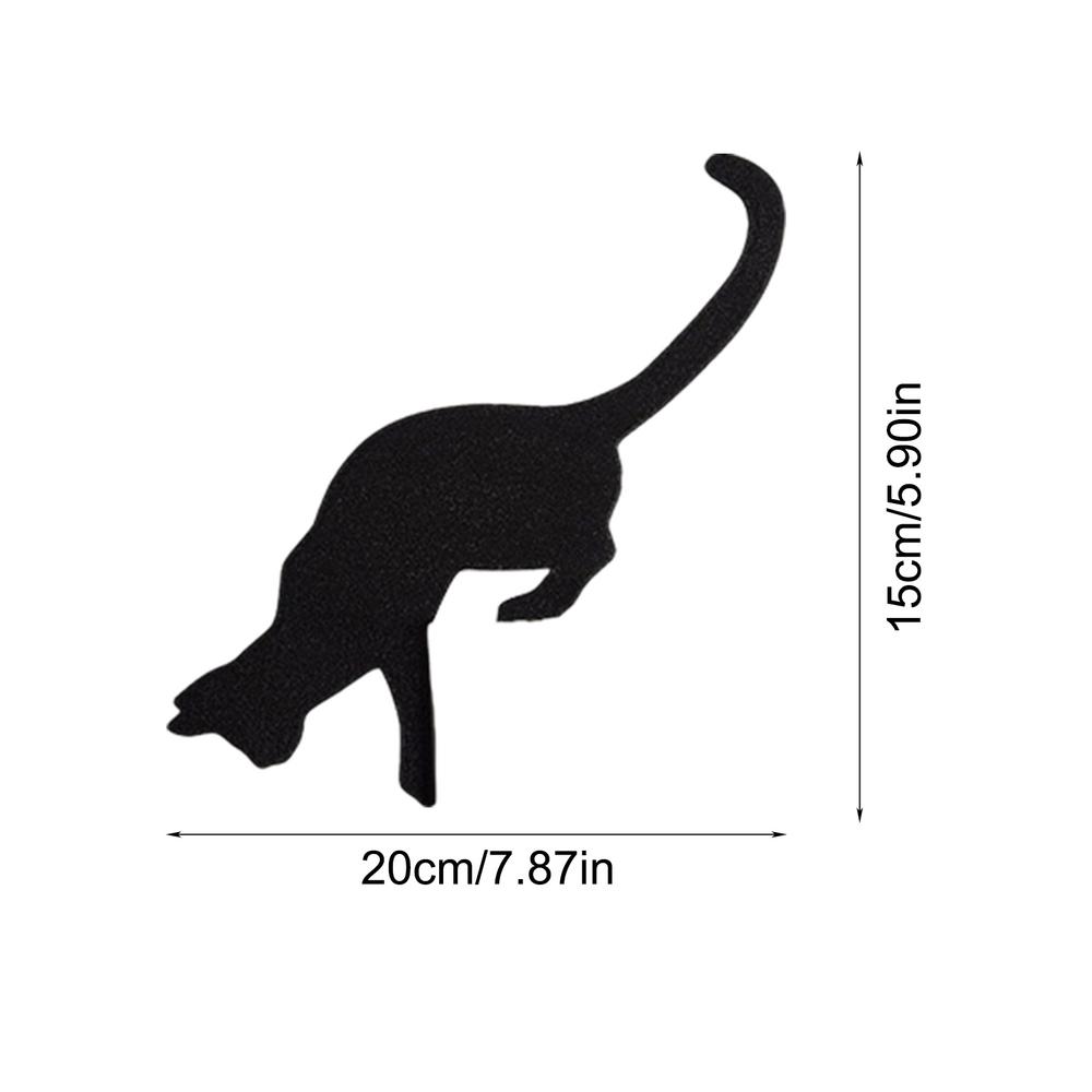 Indoor Halloween Door Toppers Corner Sign Cat Silhouette Decorative Signs & Plaques Cat Black Hanging Ornament Doors Frame Decor: WHITE