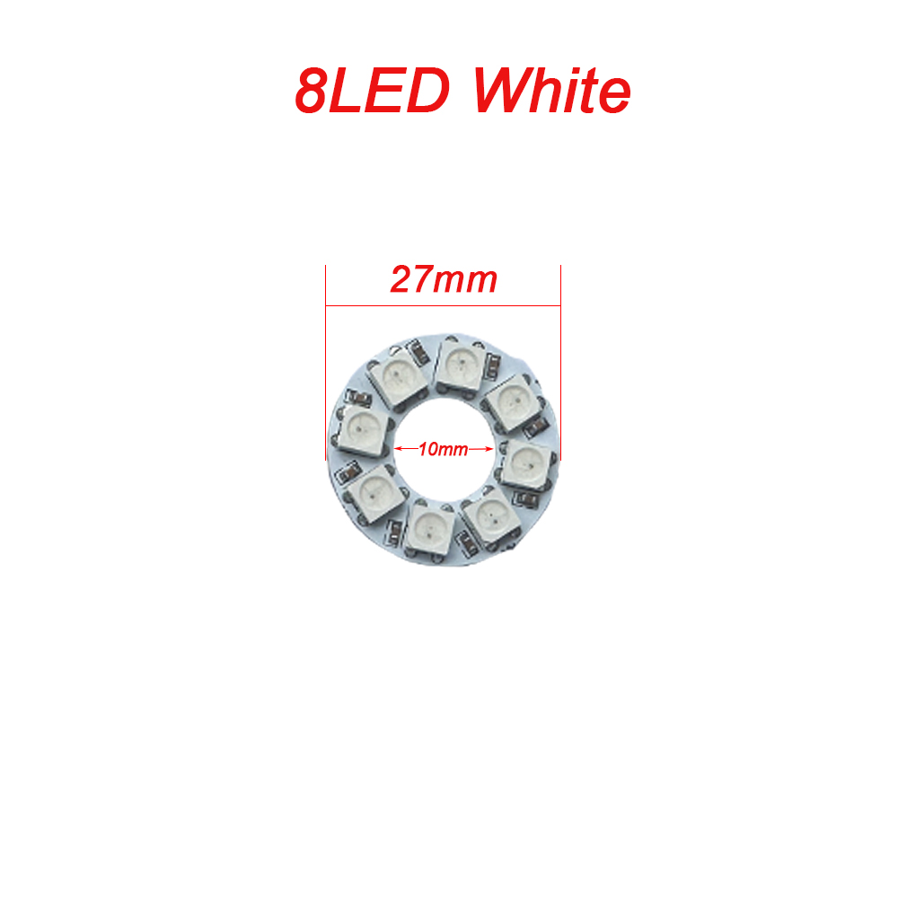WS2812B Addressable Led Pixel Ring 8/16/24/35/45/60Leds WS2812 5050 RGB Led Diode Ring Color IC Built-in LED: green