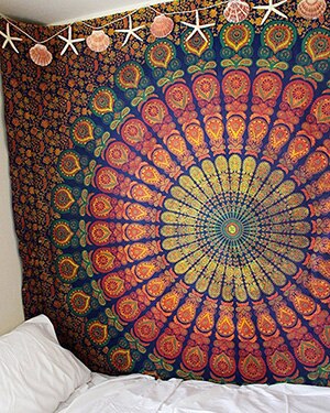 Tapisserie murale décorative | Belle couverture décorative, tenture murale de Mandala, couvre-lit doux, tapis de Yoga, nappe de Table, literie de maison: 1