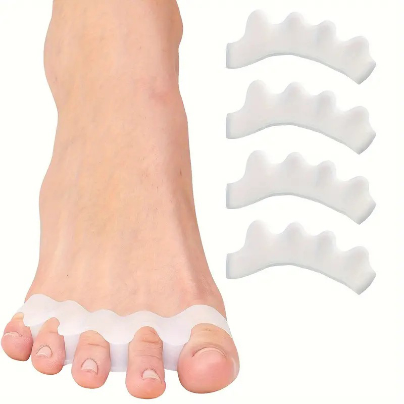 2 Stück Zehenspreizer für Damen, langlebige Zehenspreizer für Pedikübetreffend, Schuhe, Plantarfasziitis, Zehenglätter, dehnbar, passend zu
