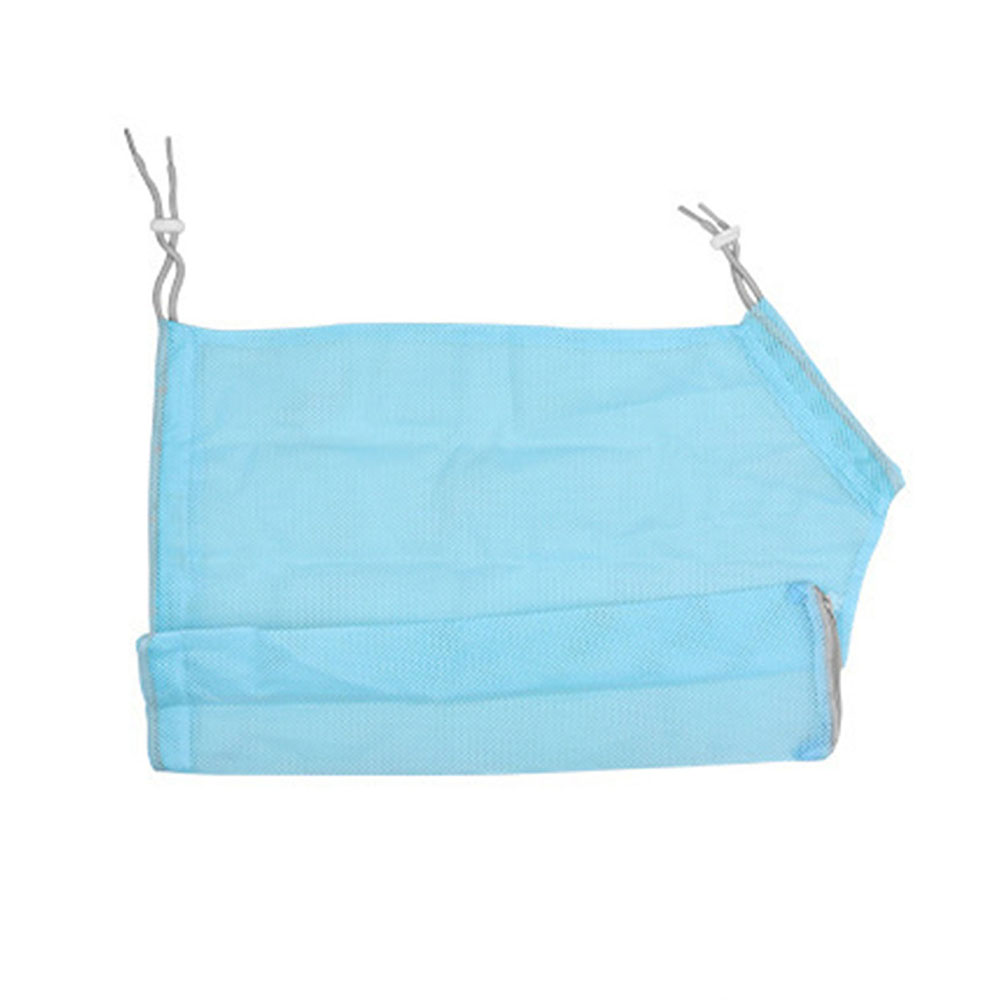 Kat badtas, ademend gaas anti-kras kat bruidegom badtas verstelbare kattenverzorgingstas voor baden nagel trimmen: Blauw