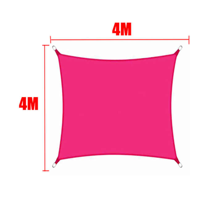 Voile pare-soleil étanche Rose rouge 420D carré Rectangle Triangle jardin terrasse auvent piscine ombre Camp randonnée cour auvent: Marron