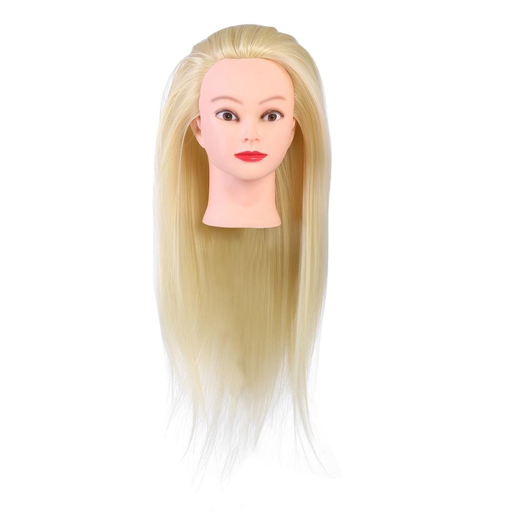 Hair Salon Cosmetology Hairdressing Practice Head Mannequin Dolls Salon Hair Styling Tools: Golden