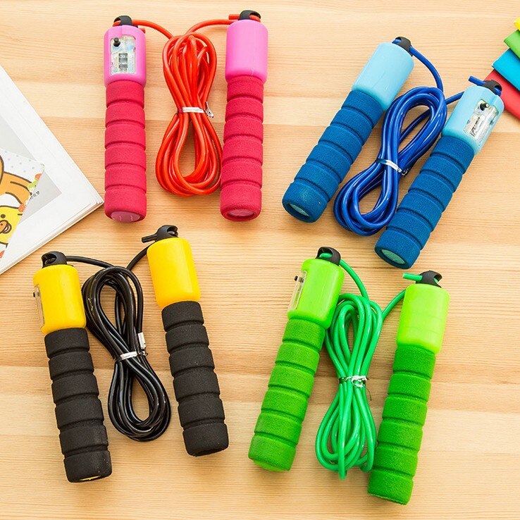 Studenten Telling Jump Touw Licht Afvallen Sport Vetverbranding Verstelbare Gewicht Pvc Plastic Fitness Springtouw De Academische Tes