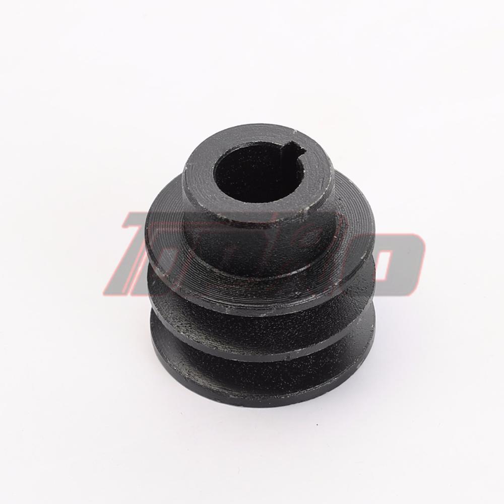 35mm OD 19mm/20mm ID V Belt Pulley Bore Die Double Groove For Gas Engine 170F 168F GX120 GX160 GX200 7HP