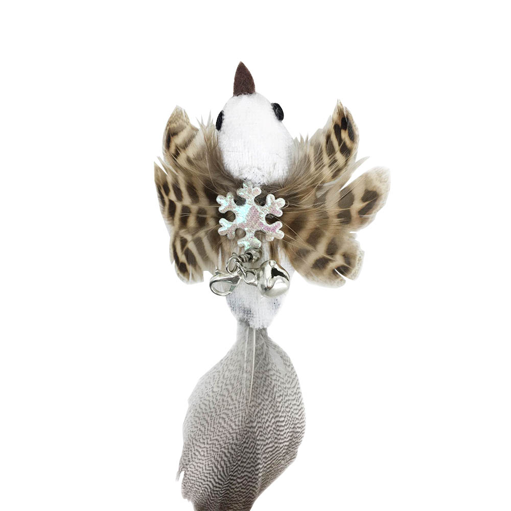 Simulatie Vogel Kat Speelgoed Interactieve Grappige Veer Vogel Met Bell Sucker Kat Stok Speelgoed Katje Spelen Teaser Wand Speelgoed Voor katten