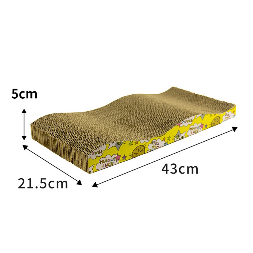 Cat Toys Cat Scratch Board Pad Scratching Posts Kitten Corrugated Paper Pad Cats Grinding Nail Scraper Mat Mattress: White