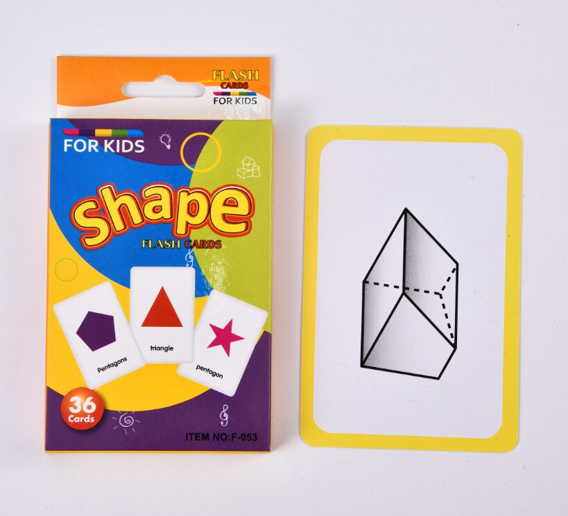 Children&#39;s Educational Toys Animal Fruit Shape Color Kindergarten Early Education Literacy English Enlightenment Teaching Cards