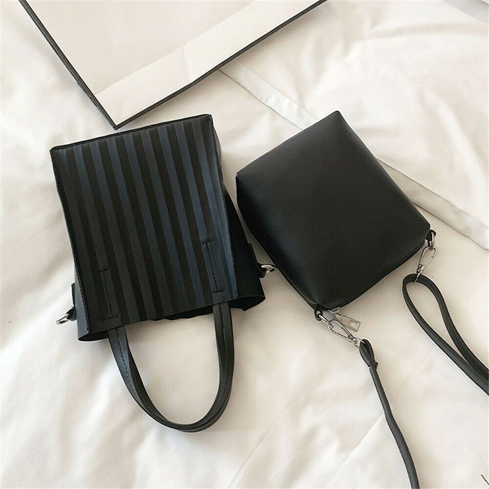 Kvinder håndtasker justerbar rem pu læder totes taske top-håndtag crossbody taske skuldertaske dame enkel stil håndtasker