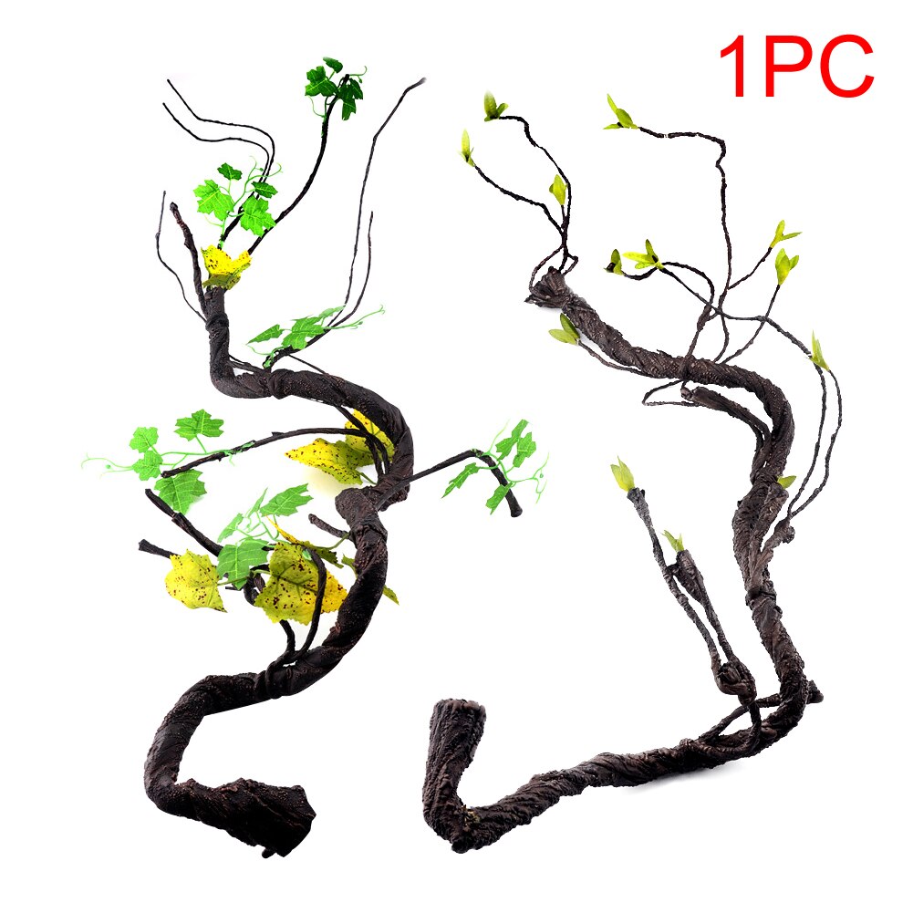 Gecko Spider Cage Habitat Chameleon Home Decor For Lizard Pet Supplies Small Animals Artificial Reptile Vine Branch Bendable
