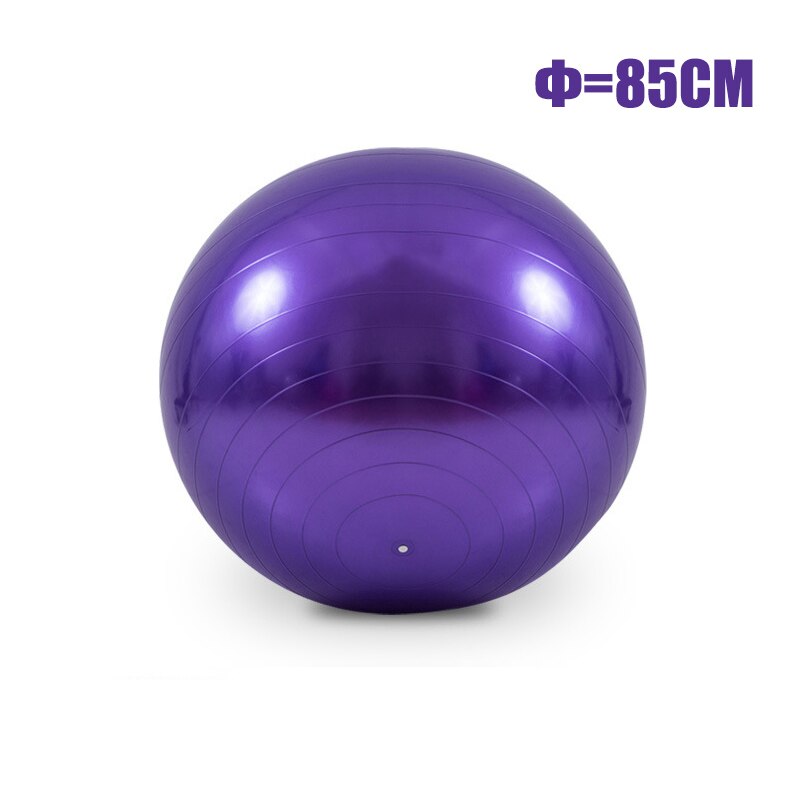 55/65/75/85cm Yoga Balls Gym Pilates Sports Fitness Ball Non-slip Thickening Balance Fit Ball Exercise Training Workout Massage: 85cm-Purple