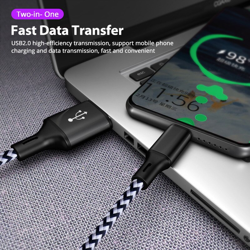 FONKEN USB Typ C Kabel 5A Telefon Ladekabel Typ-C Ladegerät Kabel Für Xiaomi Redmi Hinweis 9 Handy, Mobiltelefon kabel Super Schnelle Ladegerät C