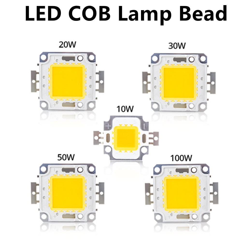 10W 20W 30W 50W 100W cuentas de lámpara de Chip LED DC 9-12V 30-36V COB LED Chip integrado cuentas de diodo de matriz para reflector DIY