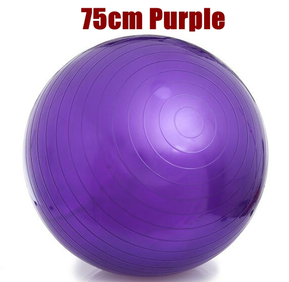 55Cm 65Cm 75Cm Yoga Bal Pvc Verdikking Fitness Bal Yoga Bal Pilates Bal: 75cm Purple