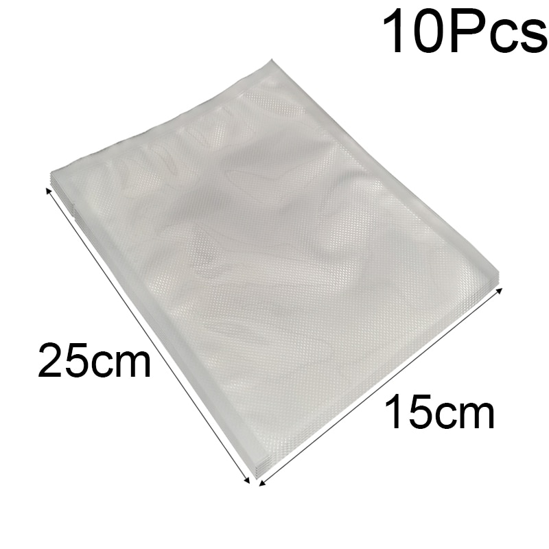 Lebensmittel Vakuum Versiegelung Rollen 12 15 20 25 28 30cm X 500cm Für Saving Vakuum Abdichtung Lagerung Taschen: 15x25cm 10Pcs