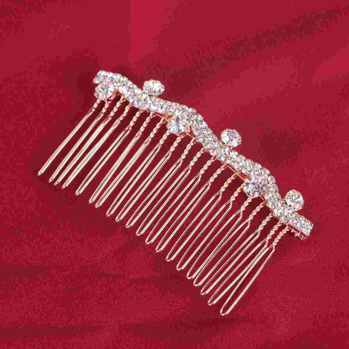 Mit Strass verzierter Haarkamm, hochwertiges Material, Haarnadel-Kamm, kreativer Kopfschmuck, Haarschmuck, elegante Frisur: Grey