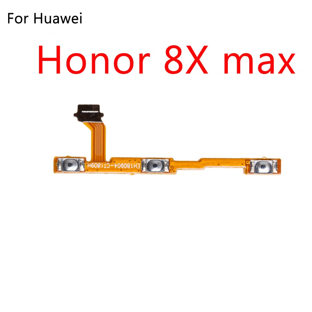ON OFF Power Button Flex Cable Ribbon For HuaWei Honor 8 8C 9 10 Lite 8X max Mute Silence Volume Key Part: For Honor 8X max