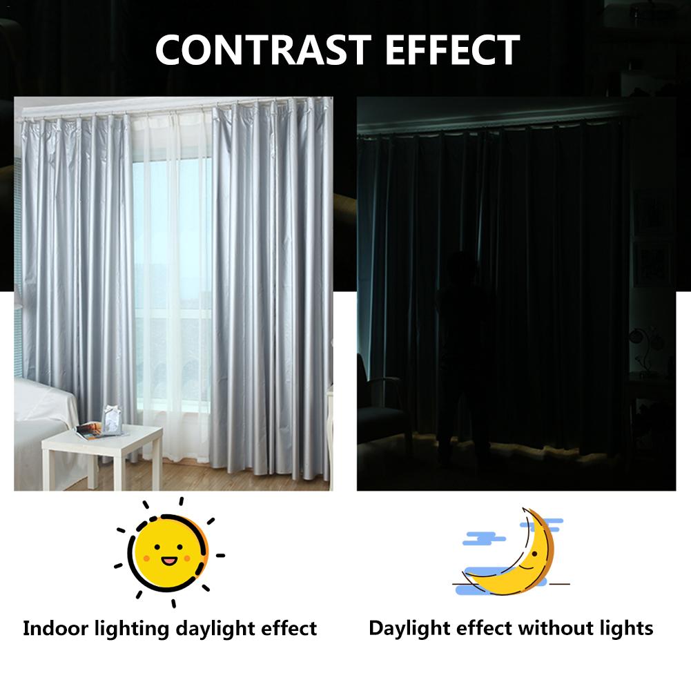 Sun Protection Blackout Curtains with Coated Lining Thickened Light Blocking Window Thermal Insulated Window Curtain Panels