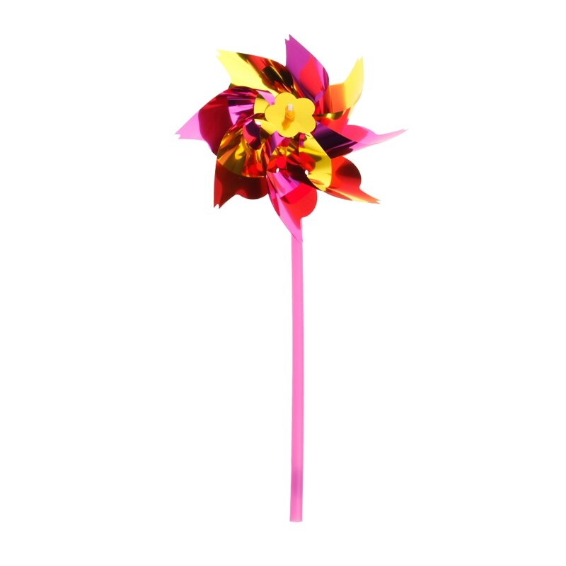 Molinete Molino de plástico giratorio para niños, de juguete de decoración para césped y jardín, 10 Uds., XX9E